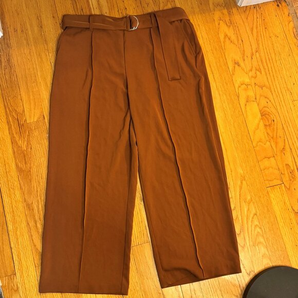 Nicole Miller New York Pants - Nicole Miller New York High-Rise Belted Casual Pants